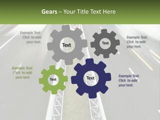 A Highway With A Sign That Says Name Of Presentation Company Name PowerPoint Template