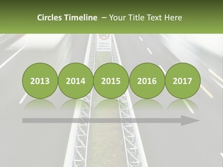 A Highway With A Sign That Says Name Of Presentation Company Name PowerPoint Template