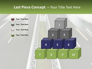 A Highway With A Sign That Says Name Of Presentation Company Name PowerPoint Template