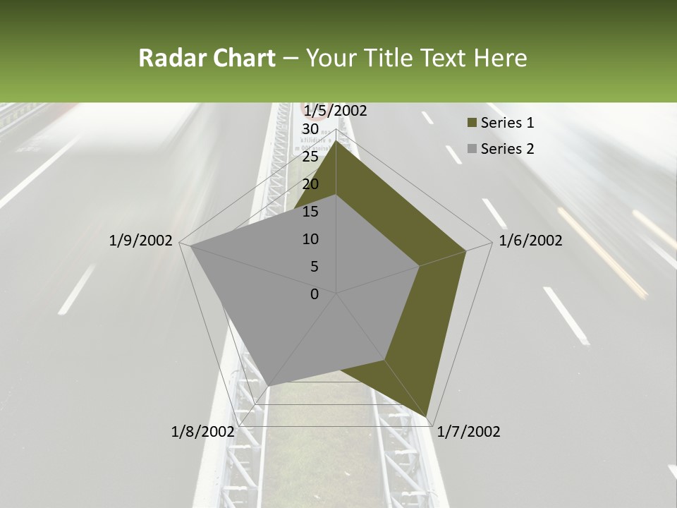 A Highway With A Sign That Says Name Of Presentation Company Name PowerPoint Template