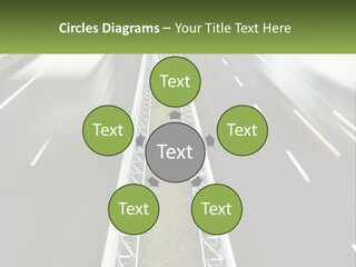 A Highway With A Sign That Says Name Of Presentation Company Name PowerPoint Template