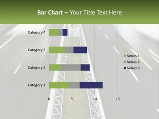 A Highway With A Sign That Says Name Of Presentation Company Name PowerPoint Template