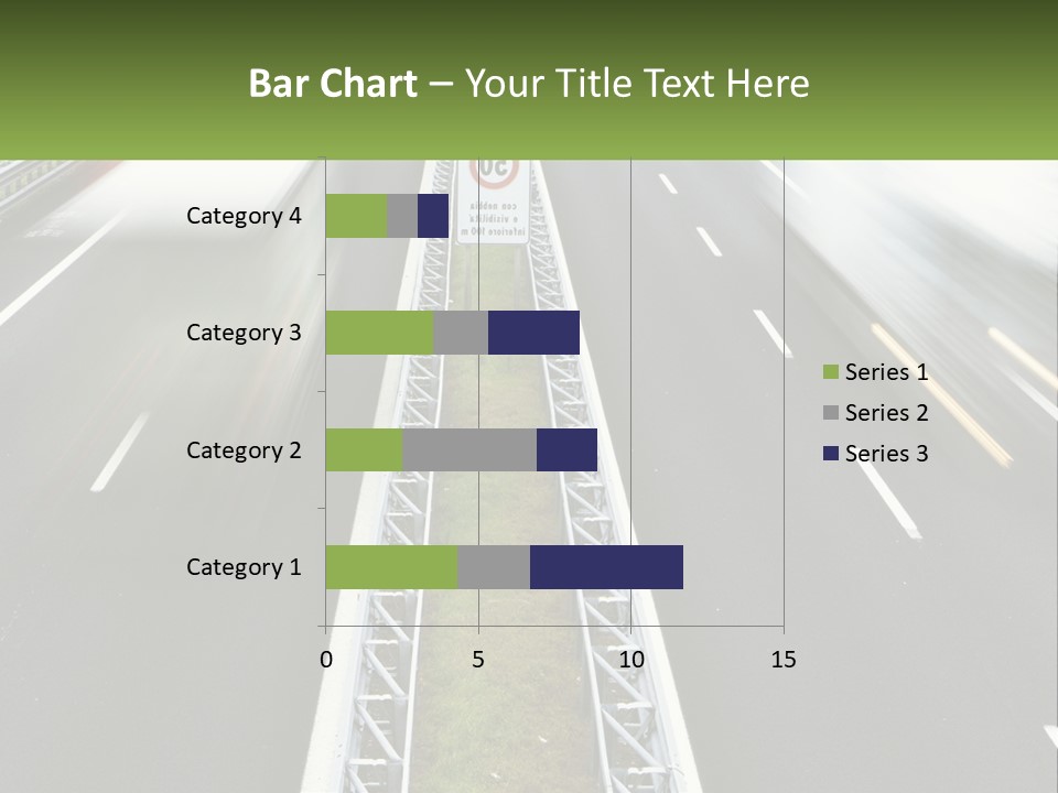 A Highway With A Sign That Says Name Of Presentation Company Name PowerPoint Template