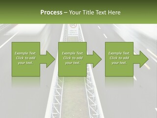 A Highway With A Sign That Says Name Of Presentation Company Name PowerPoint Template