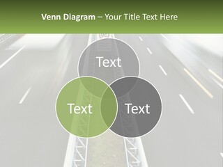 A Highway With A Sign That Says Name Of Presentation Company Name PowerPoint Template