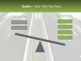 A Highway With A Sign That Says Name Of Presentation Company Name PowerPoint Template