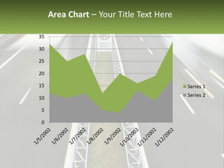 A Highway With A Sign That Says Name Of Presentation Company Name PowerPoint Template