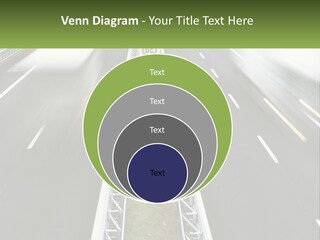 A Highway With A Sign That Says Name Of Presentation Company Name PowerPoint Template