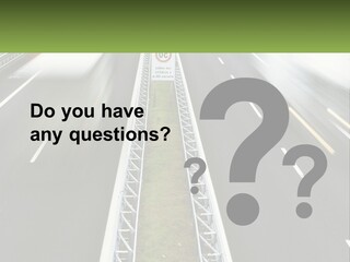 A Highway With A Sign That Says Name Of Presentation Company Name PowerPoint Template