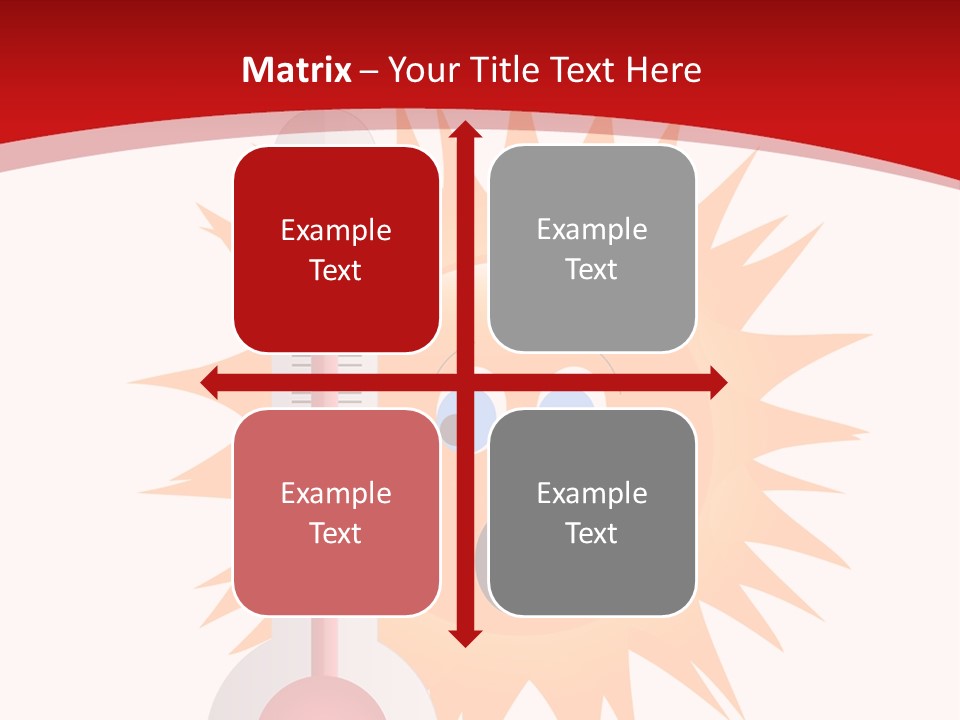 A Thermometer With A Surprised Sun On It PowerPoint Template