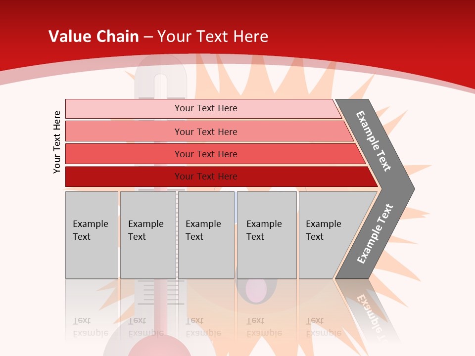 A Thermometer With A Surprised Sun On It PowerPoint Template