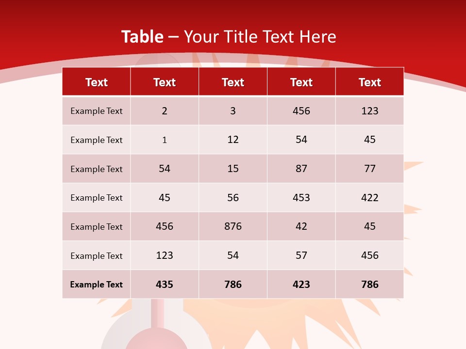 A Thermometer With A Surprised Sun On It PowerPoint Template