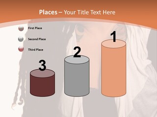 A Woman With Tattoos On Her Chest And A Veil Over Her Head PowerPoint Template