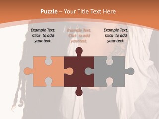 A Woman With Tattoos On Her Chest And A Veil Over Her Head PowerPoint Template