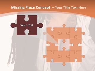 A Woman With Tattoos On Her Chest And A Veil Over Her Head PowerPoint Template