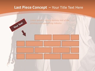 A Woman With Tattoos On Her Chest And A Veil Over Her Head PowerPoint Template