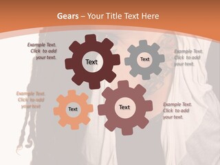 A Woman With Tattoos On Her Chest And A Veil Over Her Head PowerPoint Template