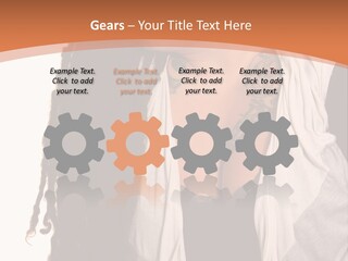 A Woman With Tattoos On Her Chest And A Veil Over Her Head PowerPoint Template