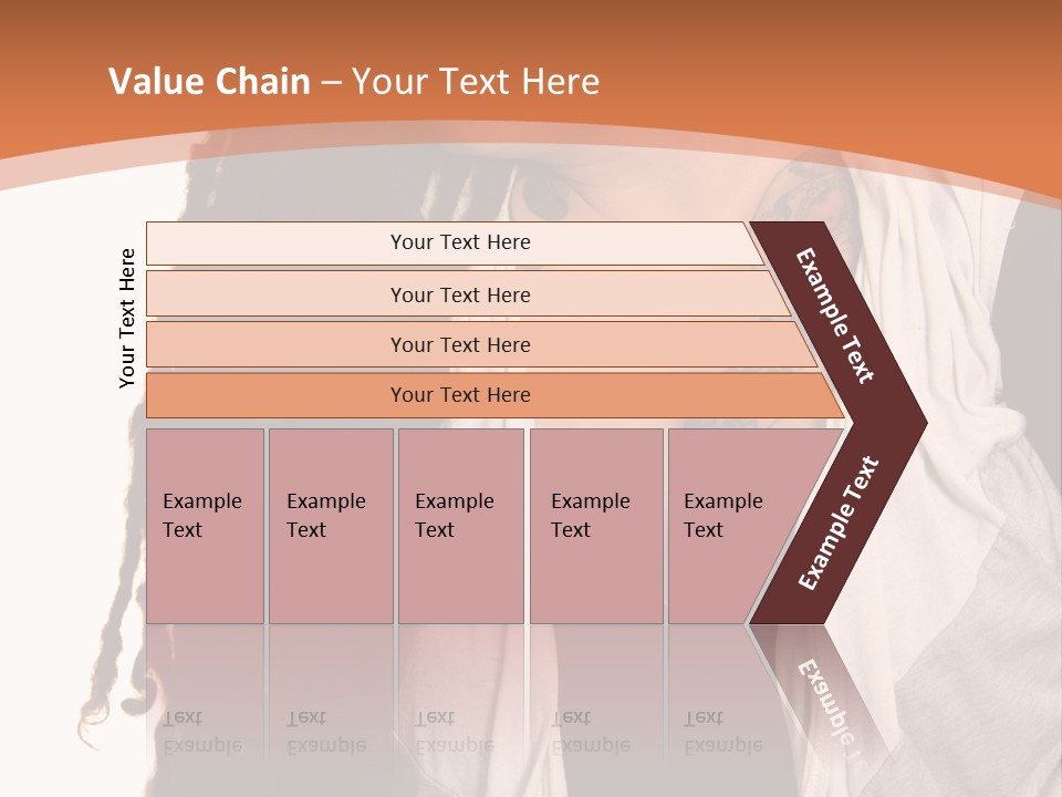 A Woman With Tattoos On Her Chest And A Veil Over Her Head PowerPoint Template