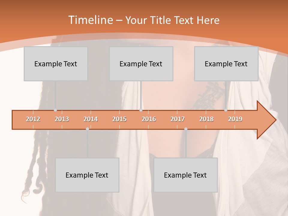 A Woman With Tattoos On Her Chest And A Veil Over Her Head PowerPoint Template
