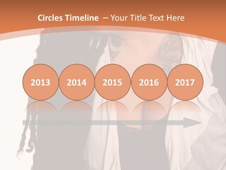 A Woman With Tattoos On Her Chest And A Veil Over Her Head PowerPoint Template