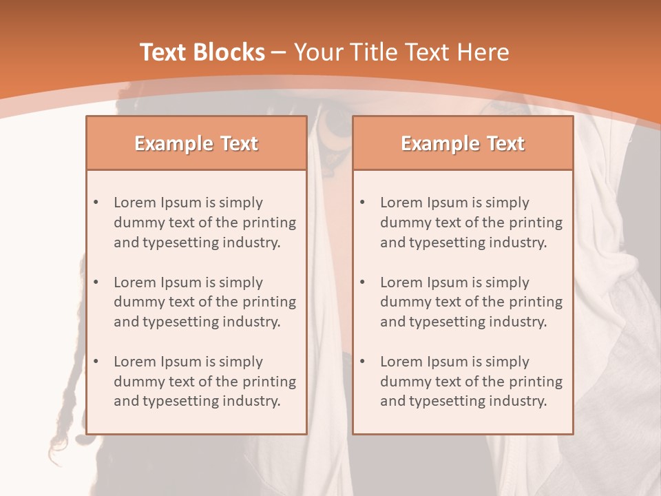A Woman With Tattoos On Her Chest And A Veil Over Her Head PowerPoint Template