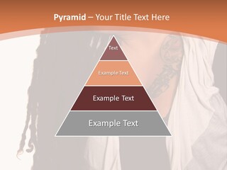 A Woman With Tattoos On Her Chest And A Veil Over Her Head PowerPoint Template