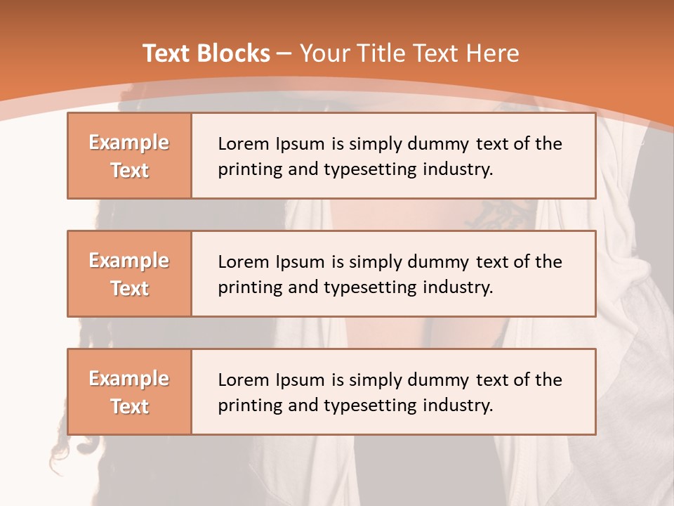 A Woman With Tattoos On Her Chest And A Veil Over Her Head PowerPoint Template