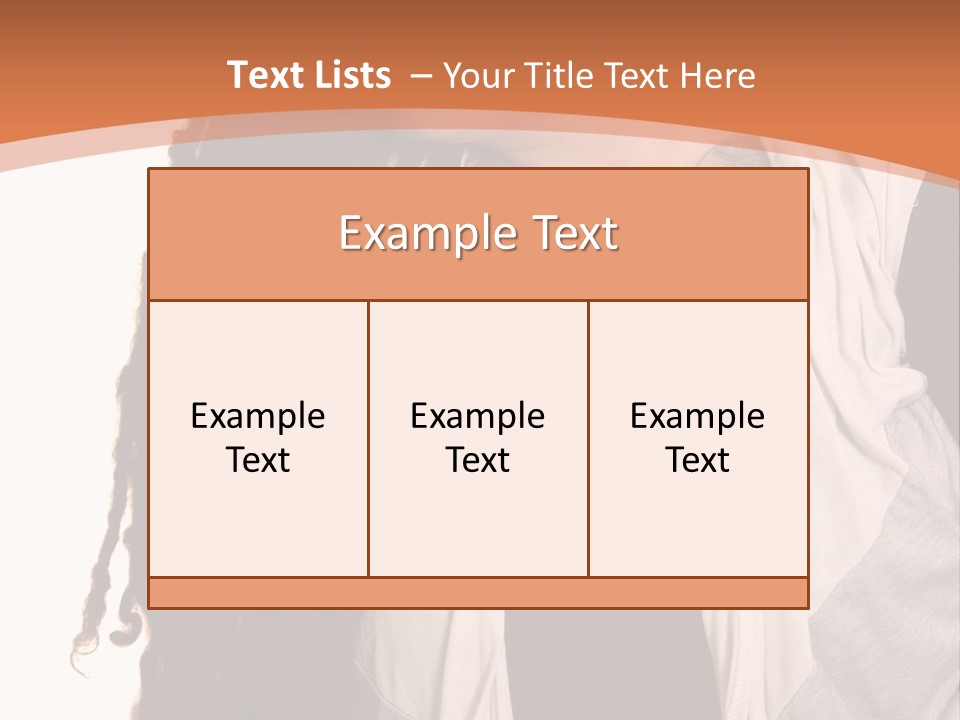 A Woman With Tattoos On Her Chest And A Veil Over Her Head PowerPoint Template