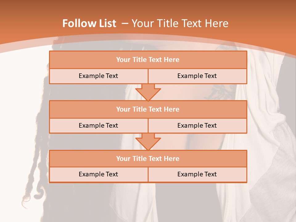 A Woman With Tattoos On Her Chest And A Veil Over Her Head PowerPoint Template