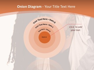 A Woman With Tattoos On Her Chest And A Veil Over Her Head PowerPoint Template