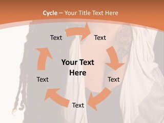 A Woman With Tattoos On Her Chest And A Veil Over Her Head PowerPoint Template