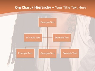 A Woman With Tattoos On Her Chest And A Veil Over Her Head PowerPoint Template