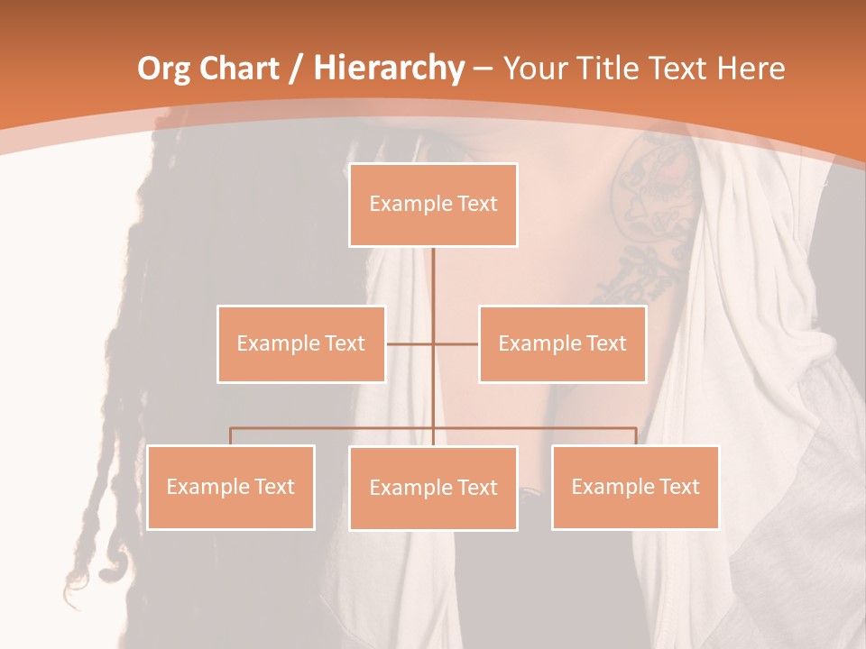 A Woman With Tattoos On Her Chest And A Veil Over Her Head PowerPoint Template
