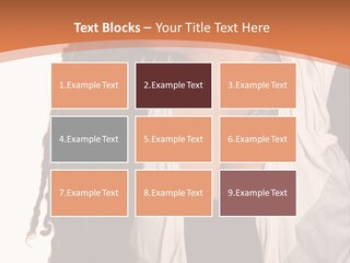 A Woman With Tattoos On Her Chest And A Veil Over Her Head PowerPoint Template