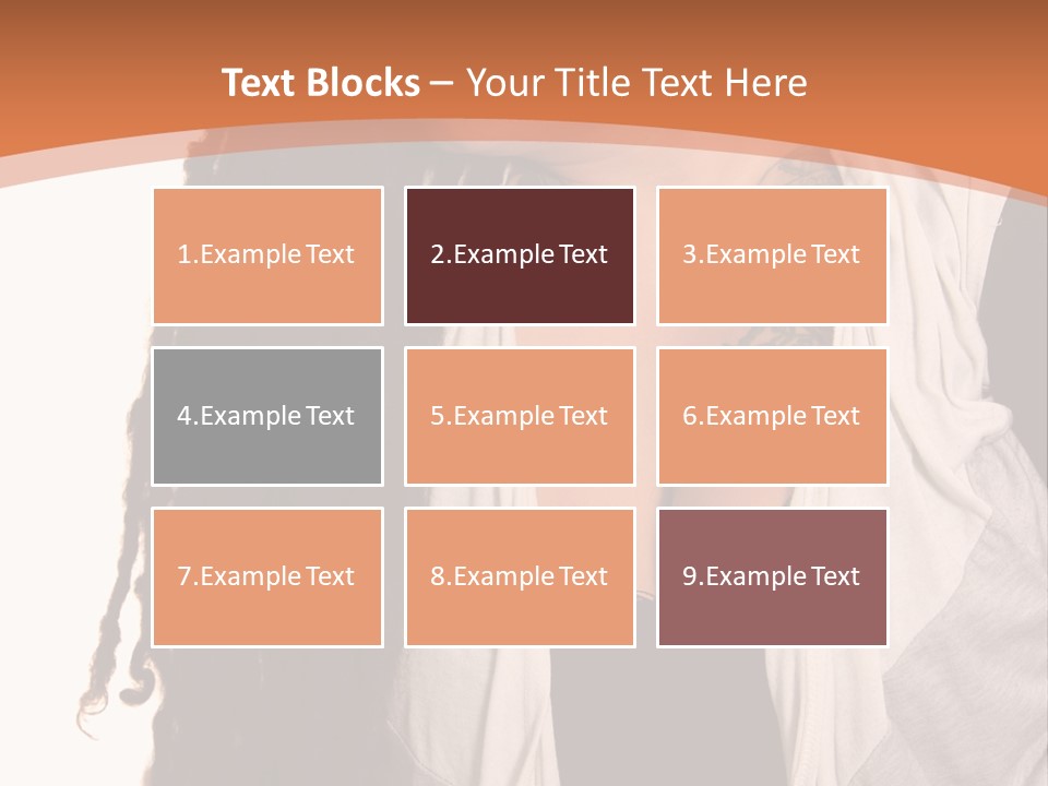 A Woman With Tattoos On Her Chest And A Veil Over Her Head PowerPoint Template