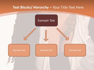 A Woman With Tattoos On Her Chest And A Veil Over Her Head PowerPoint Template