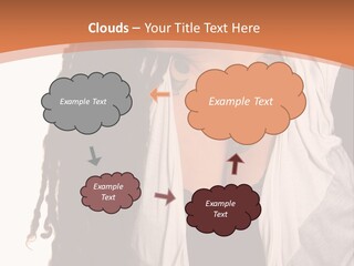 A Woman With Tattoos On Her Chest And A Veil Over Her Head PowerPoint Template