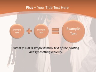 A Woman With Tattoos On Her Chest And A Veil Over Her Head PowerPoint Template