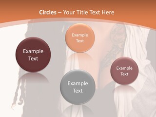 A Woman With Tattoos On Her Chest And A Veil Over Her Head PowerPoint Template