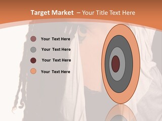 A Woman With Tattoos On Her Chest And A Veil Over Her Head PowerPoint Template