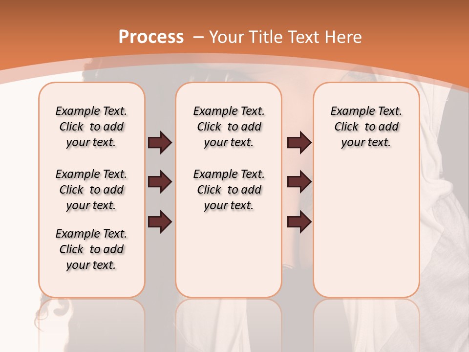 A Woman With Tattoos On Her Chest And A Veil Over Her Head PowerPoint Template