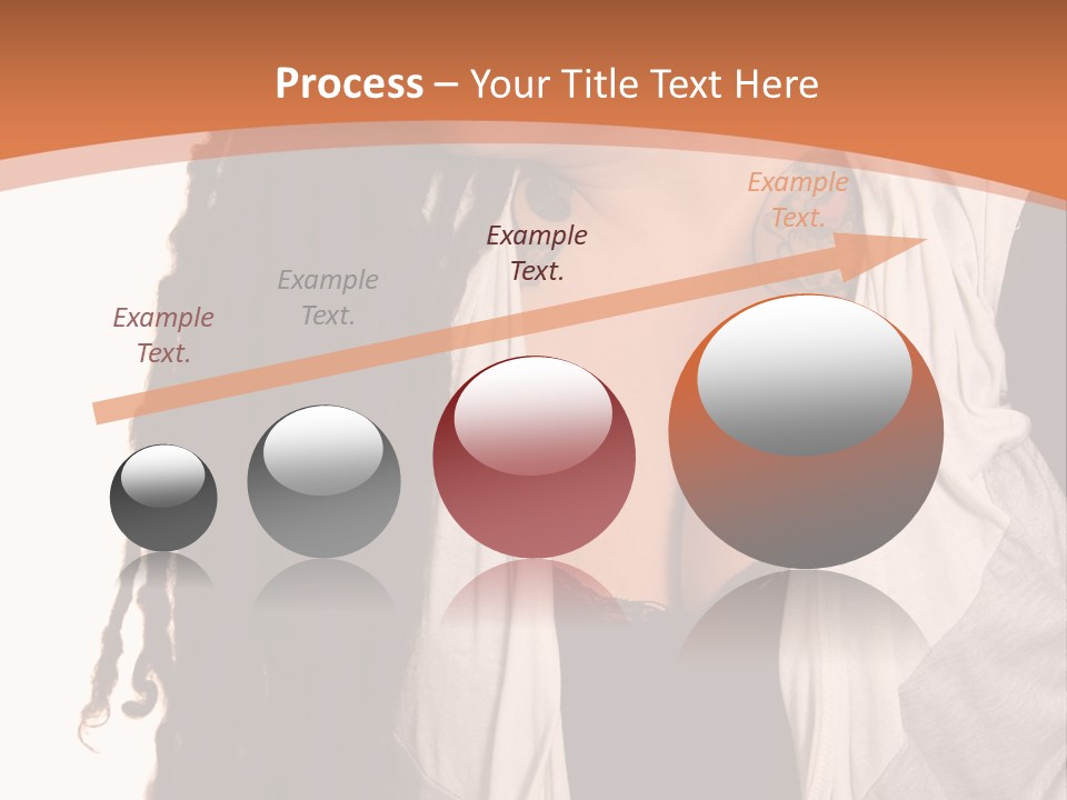 A Woman With Tattoos On Her Chest And A Veil Over Her Head PowerPoint Template