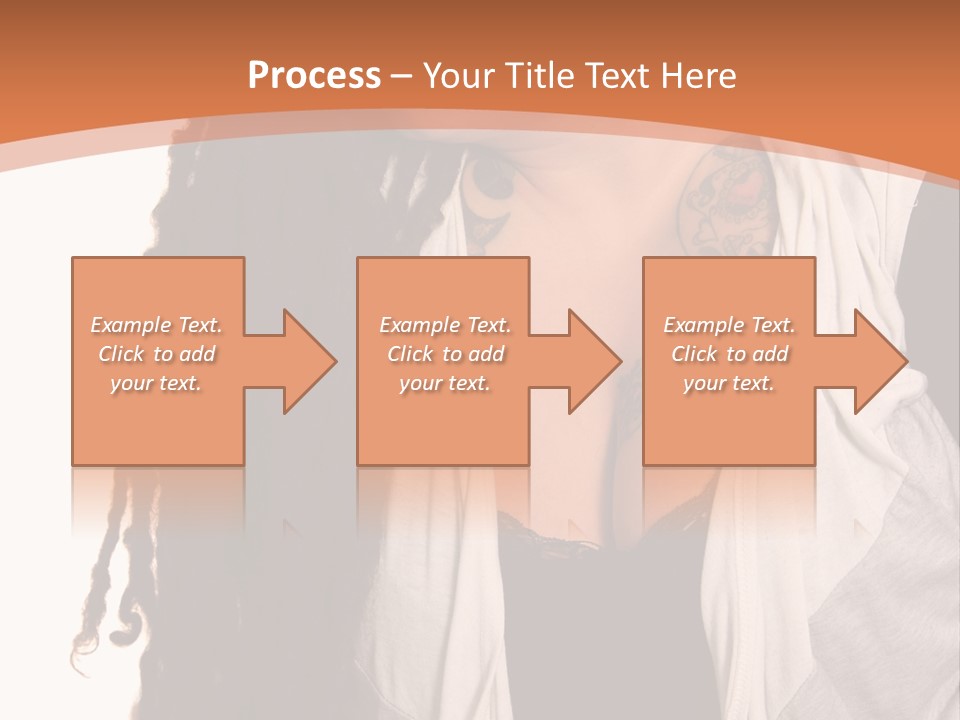A Woman With Tattoos On Her Chest And A Veil Over Her Head PowerPoint Template