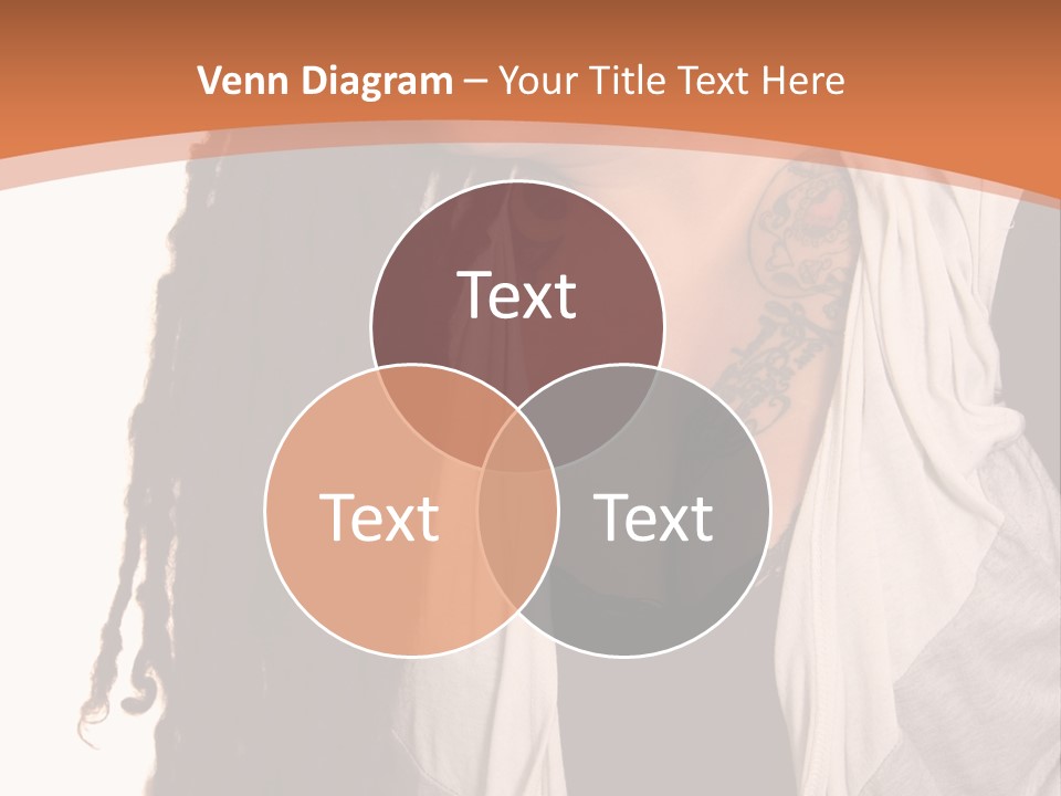 A Woman With Tattoos On Her Chest And A Veil Over Her Head PowerPoint Template