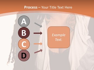 A Woman With Tattoos On Her Chest And A Veil Over Her Head PowerPoint Template