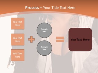 A Woman With Tattoos On Her Chest And A Veil Over Her Head PowerPoint Template