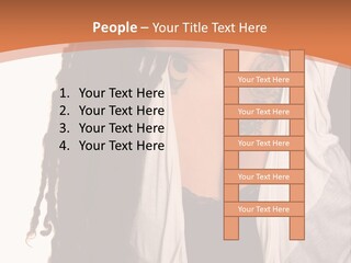 A Woman With Tattoos On Her Chest And A Veil Over Her Head PowerPoint Template