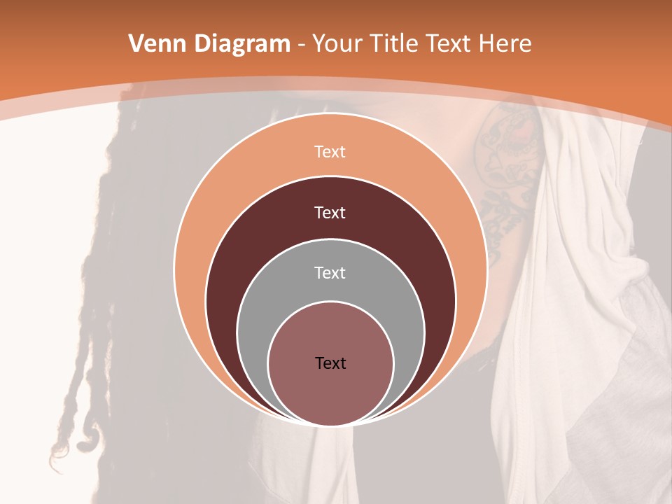 A Woman With Tattoos On Her Chest And A Veil Over Her Head PowerPoint Template