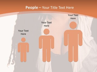 A Woman With Tattoos On Her Chest And A Veil Over Her Head PowerPoint Template